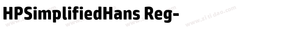 HPSimplifiedHans Reg字体转换